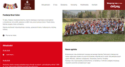 Desktop Screenshot of fundacjabracigolec.pl
